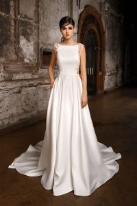 Свадебные платья минимализм 2018 фото 4
