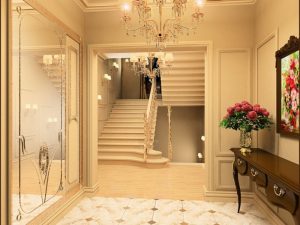 Дизайн коридора в доме с лестницей фото