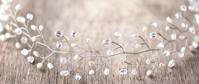 Стильные украшения для волос из бусин и проволоки Украшения из проволоки и бусин своими руками