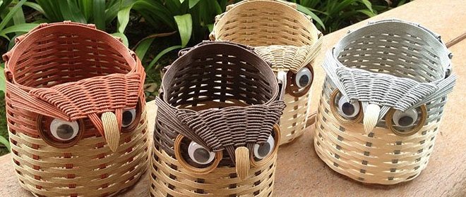 Как сделать корзину из газет Корзина из газет