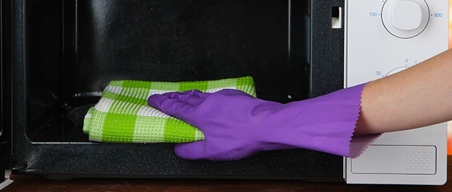 Быстрый способ очистки микроволновки внутри Чистка микроволновки