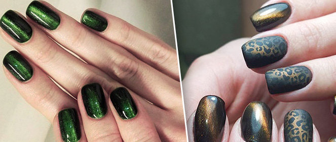 Как сделать маникюр кошачий глаз гель-лаком Маникюр кошачий глаз