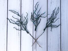 Декор интерьера с искусственными ветками