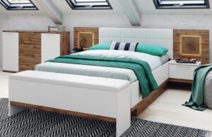 Кровать двуспальная с подъёмным механизмом — идеальное решение для маленькой спальни
