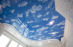 Декоративный натяжной потолок для дома