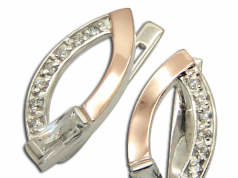 Серьги из серебра с золотыми напайками: как подобрать