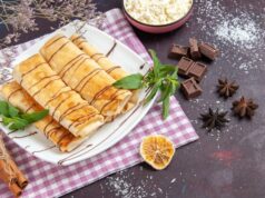 Рецепт рулетиков из блинов с разными начинками