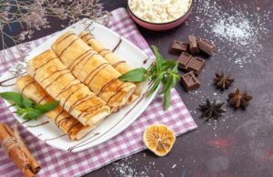 Рецепт рулетиков из блинов с разными начинками