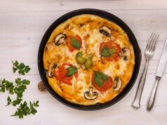 Быстрая пицца на сковороде за 15 минут