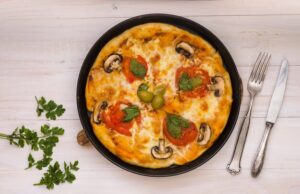 Быстрая пицца на сковороде за 15 минут