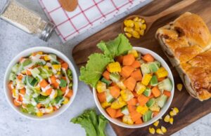 Салат из кукурузы и корейской моркови