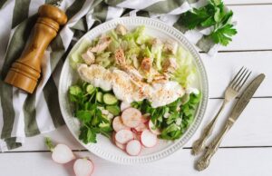 Рецепт салата с курицей и болгарским перцем