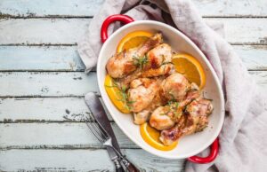 Кролик в сметане: рецепт для духовки