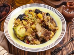 Пшенная каша с мясом в духовке