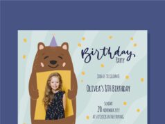 Приглашение на день рождения ребенка