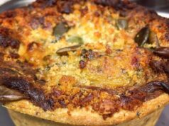 Овощная запеканка с фаршем в духовке