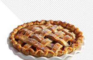 Яблочный пирог с песочным тестом открытый