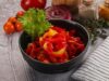 Зимний салат из помидоров, моркови и перца
