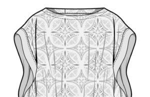 Туника крючком: схемы и описание вязания по кругу