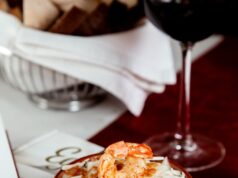 Паста с креветками в сливочном соусе