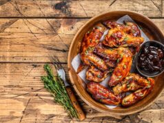 Куриные крылышки в духовке с медом