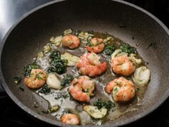 Время варки королевских креветок в панцире