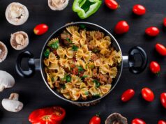 Вермишель с грибами на сковороде: простой рецепт