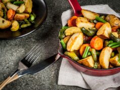 Овощное рагу с капустой и кабачками