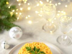 Классический салат Мимоза с горбушей