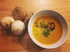 Картофельно-грибной суп-пюре