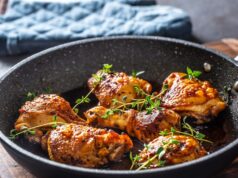 Жареные куриные голени на сковороде