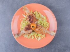 Куриные ножки с булгуром на сковороде