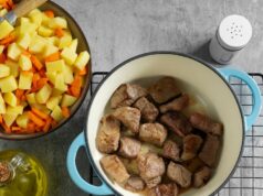 Вкусная свиная печень на сковороде