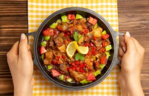 Чахохбили из курицы на сковороде: простой рецепт