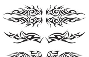 Мужские тату эскизы на предплечье в черно-белом стиле