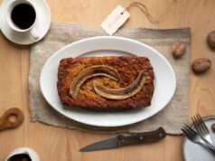 Банановый кекс в микроволновке без яиц