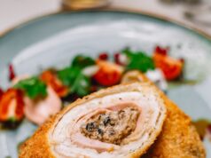 Рулет из пузанины в духовке