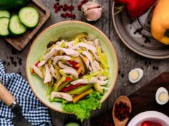 Рецепт вкусного салата из копченой курицы