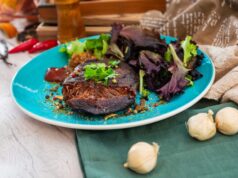 Говяжья печень на сковороде: Простой рецепт