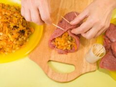 Приготовление мясных рулетиков