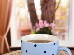 Кекс с какао в кружке