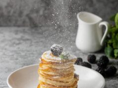 Пышные оладьи на кефире