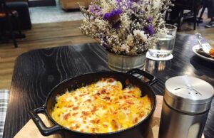 Макароны в духовке с яйцом