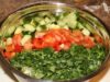 Зеленый помидорный салат на зиму