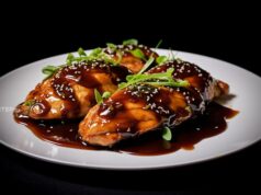 Филе бедра индейки в соевом соусе