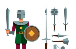 Сочетание 10 жезлов и 4 мечей в Таро