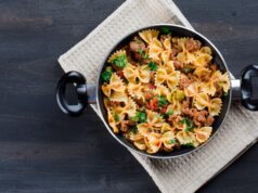 Рецепт макарон с мясом