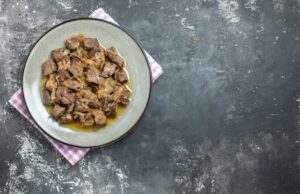 Свиная печень в соевом соусе