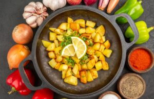 Капуста с картошкой в казане