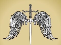 Значение татуировки креста с крыльями